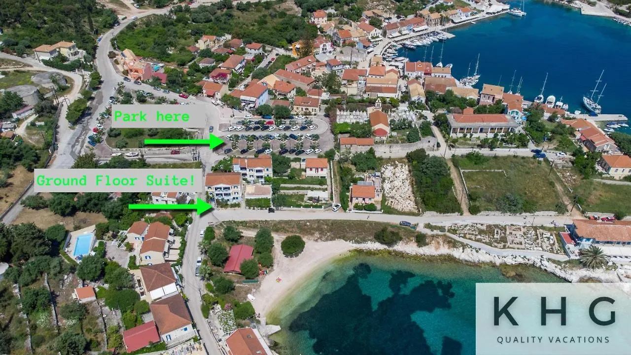 Seaside Ground Floor Elegant Suite In Fiskardo! 20 Steps From Zavalata Beach! Apartment Fiskardo